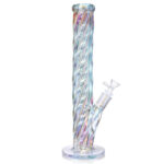 16 Inch Straight Shooter W/ Iridescent Glass
