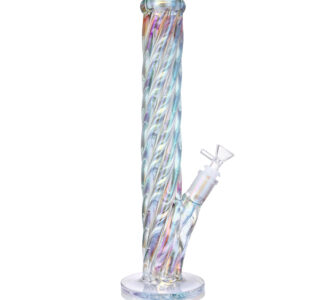 16 Inch Straight Shooter W/ Iridescent Glass