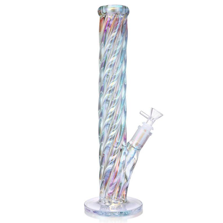 16 Inch Straight Shooter W/ Iridescent Glass