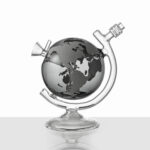 Round Globe Bong Grey